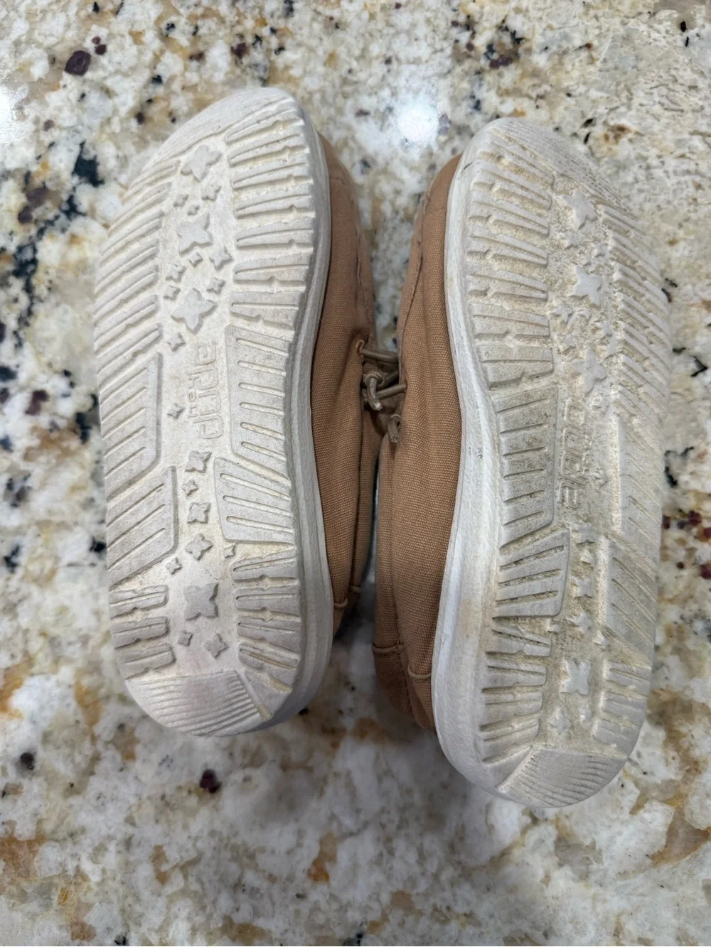 Hey Dude Kids Moccasins in Tan with White Sole
